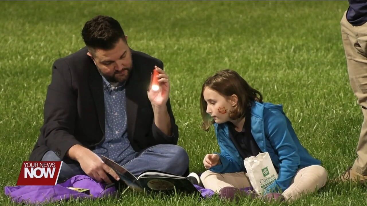 Lima City Schools kick off family literacy events with "Reading Under the Lights"